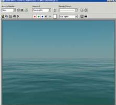 Если серый цвет сильно выступает над краем водной глади, линию горизонта нужно опустить. Выделите объект Daylight001, щелкнув на нем левой кнопкой мыши. Поскольку этот источник света скорее всего не попадает в кадр в виде из камеры, перейдите в другое окно проекции, где его видно. Выделив объект, перейдите на вкладку Modify командной панели и в свитке mr Sky Advanced Parameters уменьшите значение Height до -0,1. Снова переключитесь в вид из камеры, после чего повторно визуализируйте изображение, чтобы понять, нужно ли дальше изменять параметр Height. 